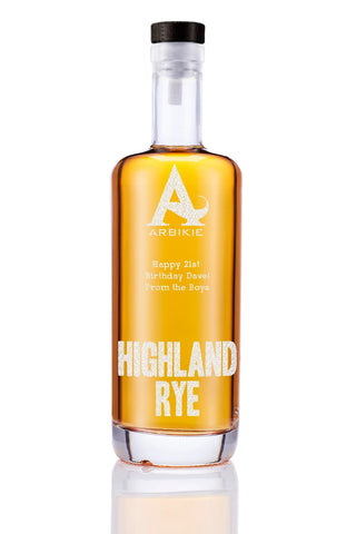 Personalised Gift Bottles - Rye Whisky